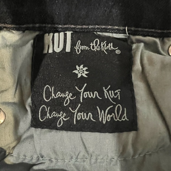 KUT FROM THE KLOTH Jessica Straight leg jeans like new Size 8 Blue Indigo - Picture 5 of 12